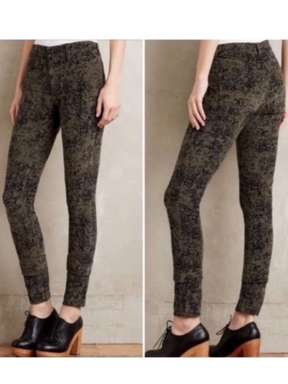 ANTHROPOLOGIE Serif Corduroy Skinny Pants